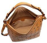 Thumbnail for your product : MCM Gold Visetos Small Hobo Bag