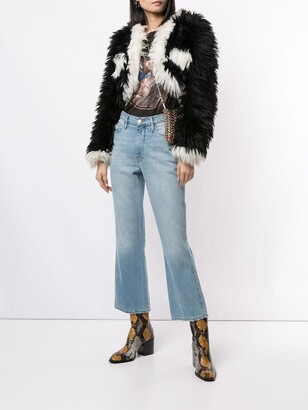 Chanel Pre Owned 1994 Cropped Faux Fur Jacket - ShopStyle