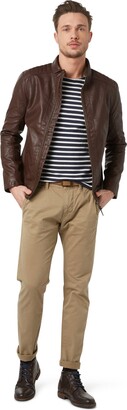 Tom Tailor Men's Trousers Travis Casual Chino w / Belt Beige (chinchilla 8443) 31/36