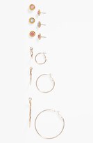 Thumbnail for your product : BP Flower & Hoop Earrings (Set of 6) (Juniors)
