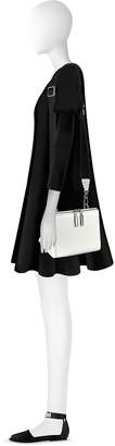 3.1 Phillip Lim White Leather Ray Triangle Crossbody Bag