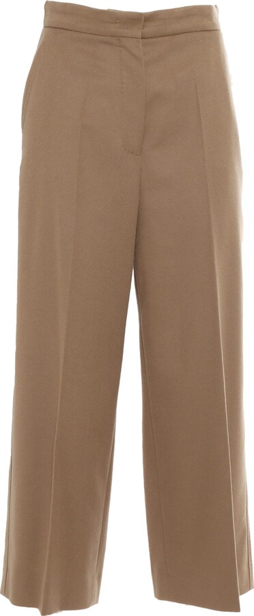 Studio Max Mara Burano Camel Long Trousers