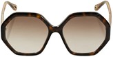 Thumbnail for your product : Chloé Esther Geometrical Acetate Sunglasses