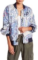 Thumbnail for your product : Free People Long Sleeve Print Bomber Jacket