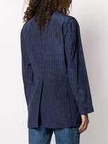 Thumbnail for your product : Romeo Gigli Pre-Owned 1990s Slim-Fit Pinstriped Blazer