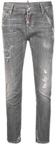 Thumbnail for your product : DSQUARED2 Distressed Cropped Jeans