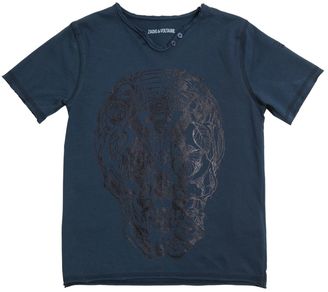 Zadig & Voltaire Skull Printed Cotton Jersey T-Shirt