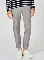 Thumbnail for your product : Topman Light Grey Salt And Pepper Ultra Skinny Fit Cropped Smart Pants