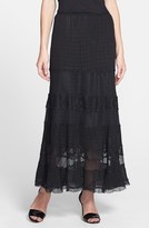 Thumbnail for your product : Komarov Lace Insert Tiered Skirt