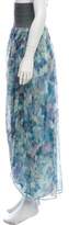 Thumbnail for your product : Elizabeth and James Printed Silk Skirt