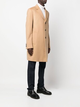HUGO BOSS Single-Breasted Tailored Coat