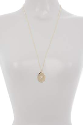 Kate Spade initial thoughts pave 'R' pendant necklace