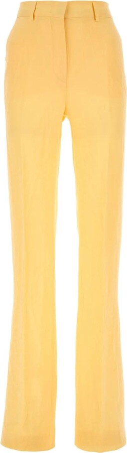 パンツ SPORTMAX Yellow viscose Persia pant (2321310531600 001) yellow-viscose-persia-pant.jpg