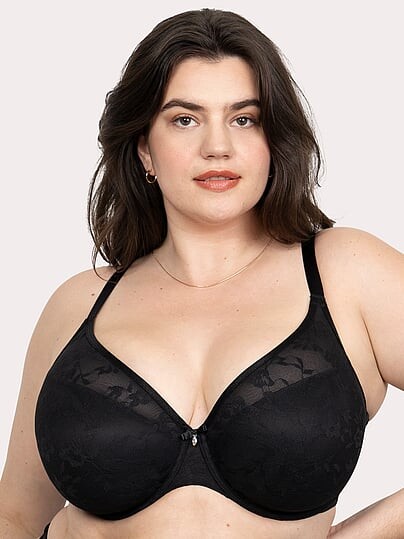 Victoria's Secret Curvy Couture No-Show Lace T-Shirt Bra
