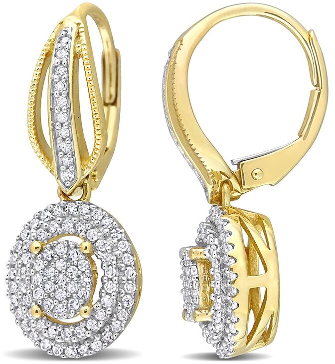 Rina Limor Fine Jewelry 10K 0.48 ct. tw. Diamond Cluster Drop Earrings