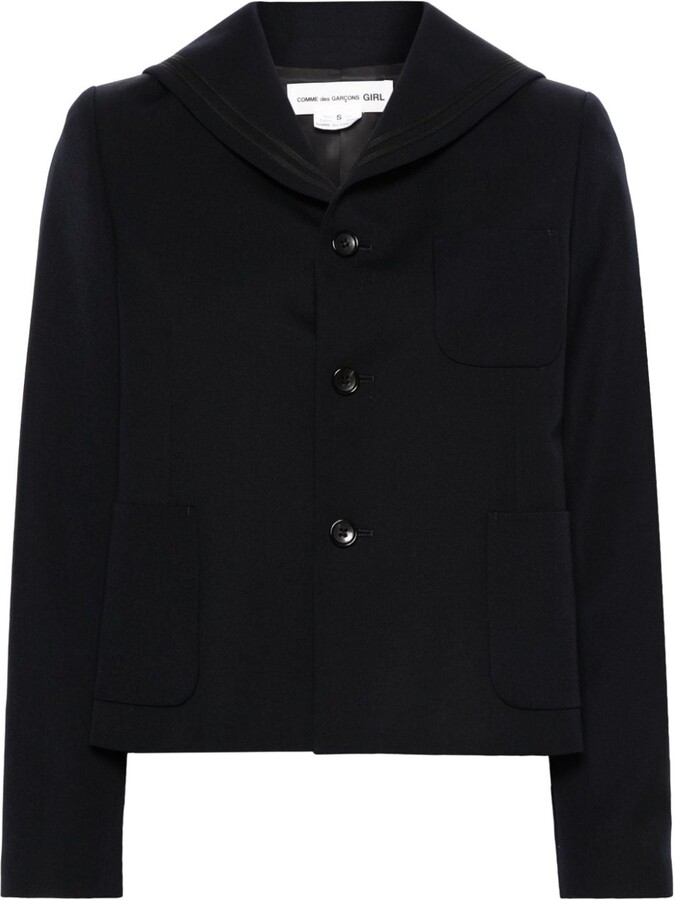 COMME DES GARÇONS GIRL Sailor-Collar Wool Jacket - ShopStyle
