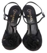 Thumbnail for your product : Chanel CC T-Strap Sandals