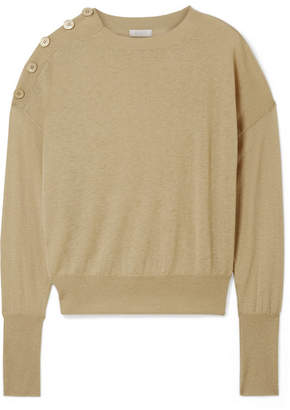 Eres Groom Button-detailed Cashmere Sweater - Sand