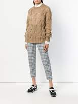 Thumbnail for your product : Prada cable open knit jumper