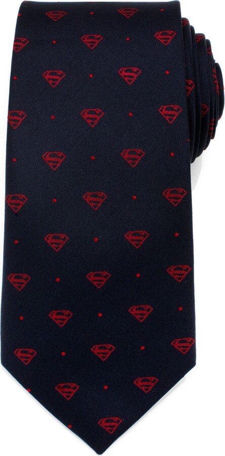 Dc Comics Superman Shield Dot Men's Tie