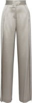 Thumbnail for your product : Mason by Michelle Mason Split-side Silk-charmeuse Wide-leg Pants