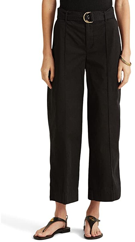 Lauren Ralph Lauren Plus Size Pleated Georgette Wide-Leg Pants (Mascarpone  Cream) Women's Casual Pants - ShopStyle