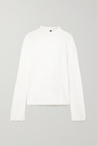 Thumbnail for your product : Bassike + Net Sustain Organic Cotton-jersey Top - White
