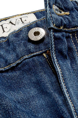 Eve Denim Jacqueline Cropped High-rise Flared Jeans - Dark denim
