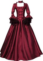 Thumbnail for your product : LOPILY Women's Empire Evening Dresses Swing Cocktail Party Dress Retro Medieval Ball Gown Elegant Glamorous Swing Party Dress（Blue，L）