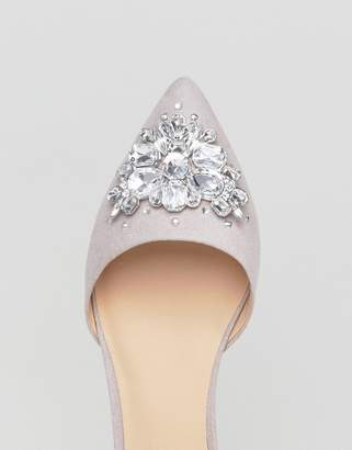 New Look Jewelled 2 Part Pointed Flat Shoe
