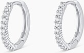 Thumbnail for your product : Gorjana 14K White Gold Diamond Pavé 11Mm Huggies