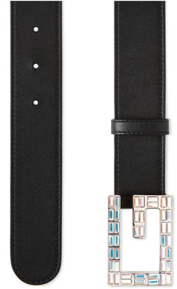 Gucci Leather belt with Square G buckle