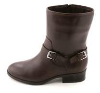Ralph Lauren Womens Mesi Leather Almond Toe Ankle Riding Boots.