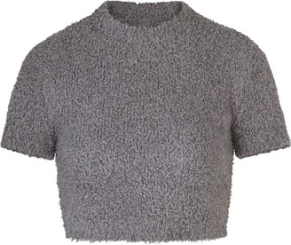 SKIMS Cozy Knit Cropped T-Shirt