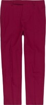 Cropped Straight-Leg Cotton Trousers 