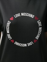 Thumbnail for your product : Love Moschino logo heart print T-shirt dress