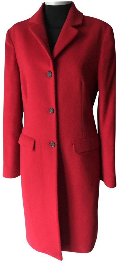 Calvin Klein Red Wool Coat Poland, SAVE 42% - aveclumiere.com
