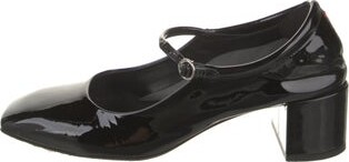 AEYDĒ Patent Leather Printed Pumps