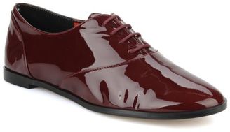 Georgia Rose Women's Méline Rounded Toe Lace-Up Shoes In Burgundy - Size 1