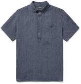 Thumbnail for your product : Todd Snyder Button-Down Collar Striped Slub Linen Shirt