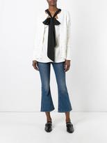 Thumbnail for your product : Thom Browne fringe-knit cardigan - women - Cotton - 40