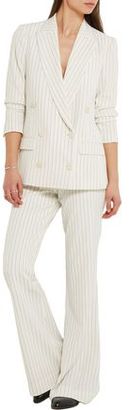 By Malene Birger Cirah Pinstriped Stretch-Crepe Flared Pants