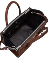Thumbnail for your product : Prada Suede Twin Pocket Tote Bag, Brown (Morgano)