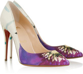 Thumbnail for your product : Christian Louboutin Pigalle Follies 100 printed satin pumps