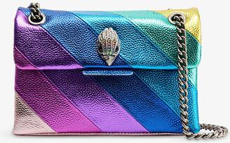 Kurt Geiger Womens Multi-coloured Mini Kensington Rainbow Leather Clutch bag  - ShopStyle