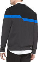 Thumbnail for your product : Alexander Wang Broken Stripe Sweatshirt, Black/Gray