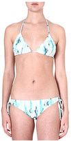 Thumbnail for your product : Matthew Williamson Tie-dye triangle bikini