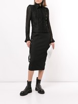 Thumbnail for your product : Ann Demeulemeester Sheer Lace Panel Blouse
