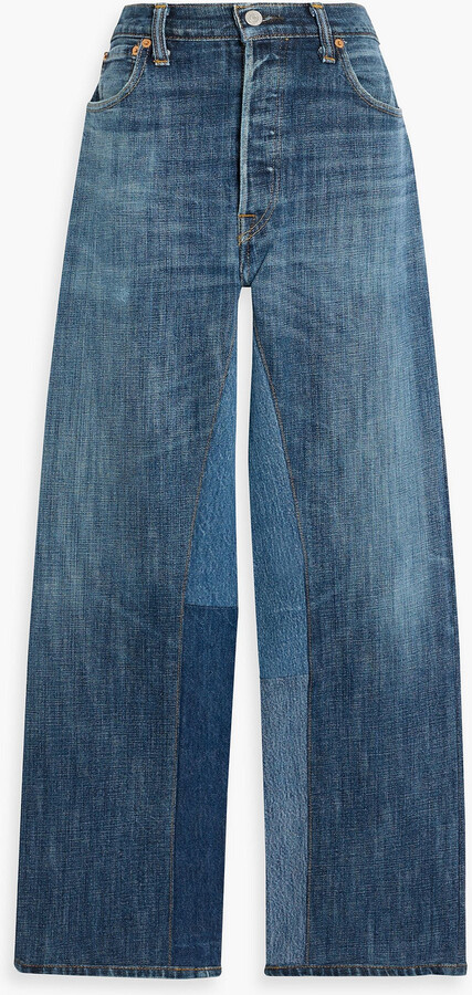 RE/DONE WITH LEVI'S High-rise straight-leg jeans
