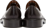 Thumbnail for your product : Jil Sander Black Eyelet Accents English Loafers